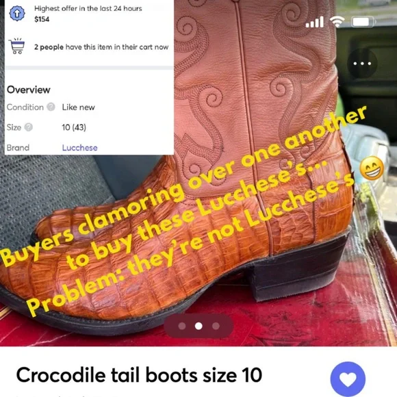 🛑 Buying Lucchese Cowboy Western Boots? Read this! - Picture 2 of 14